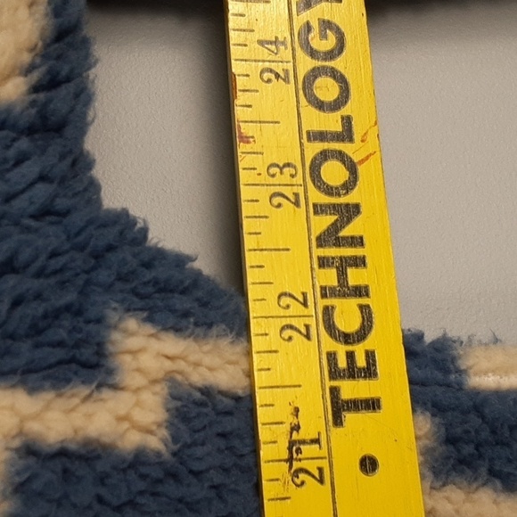 Billabong Striped Oversized Time Off Sherpa Half-Zip Sweatshirt - Picture 4 of 9